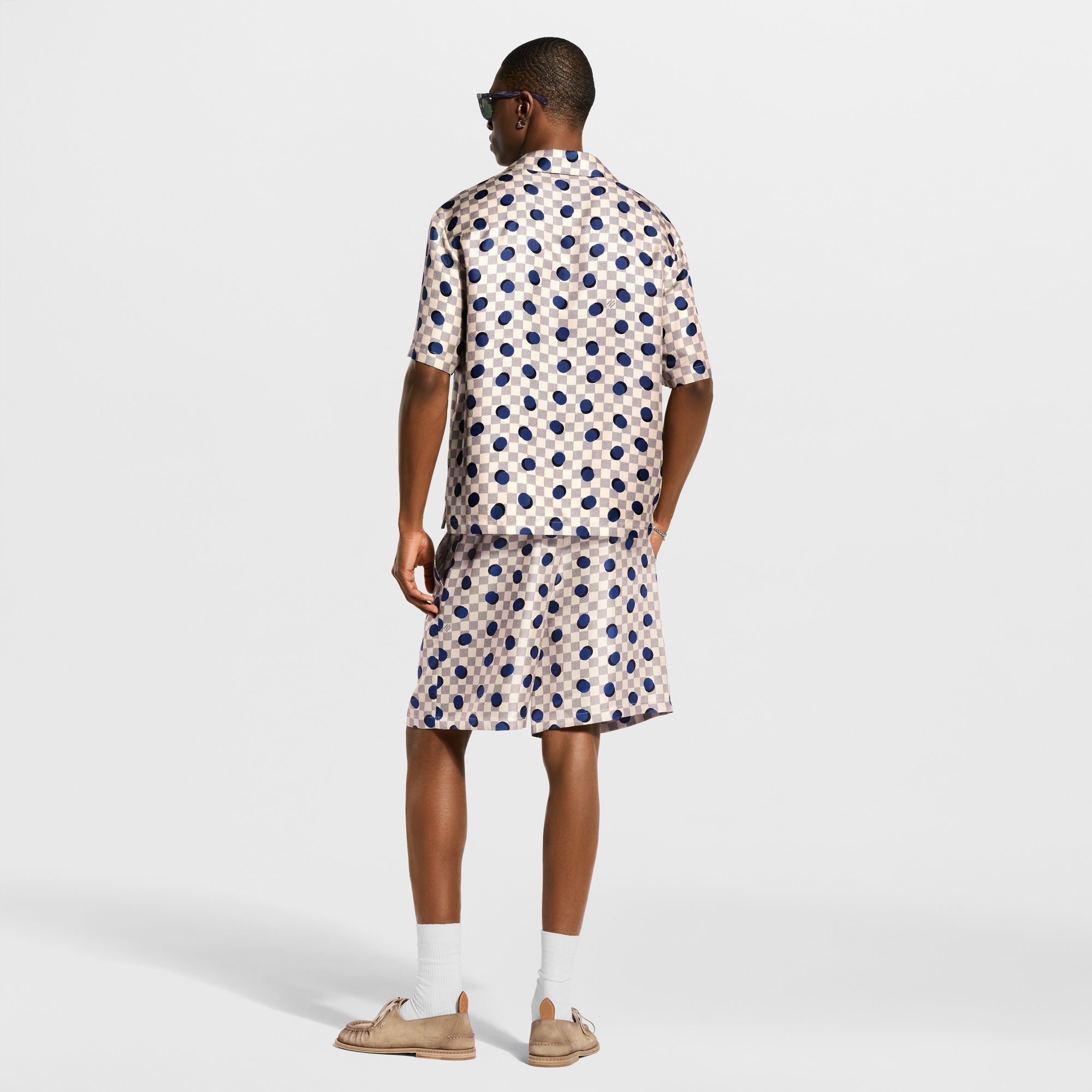 Damier Silk Short-Sleeved Shirt - Ready-to-Wear | LOUIS VUITTON